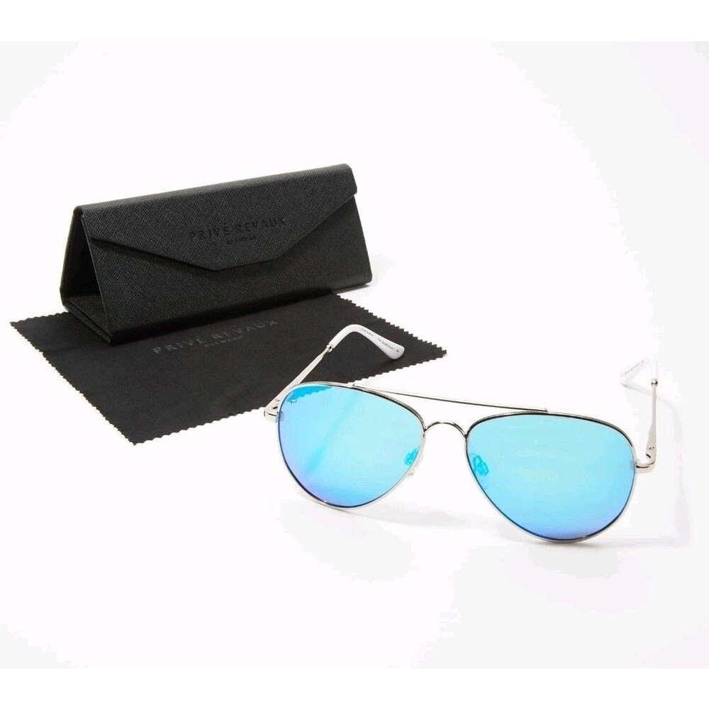 PRIVE REVAUX The Showstopper Sunglasses Commando Limited edition blue lenses B18